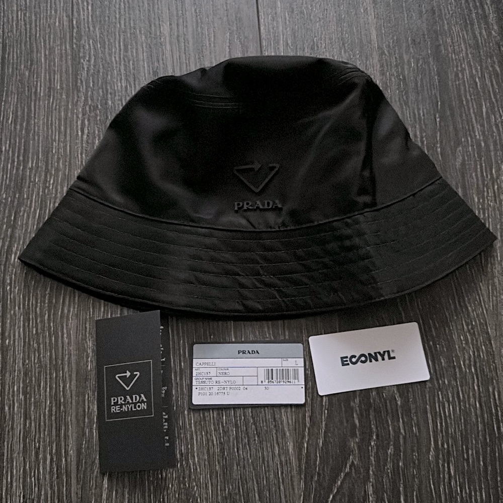 PRADA Re-Nylon Bucket Hat L Black